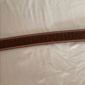 Ostrich (faux) leather belt
